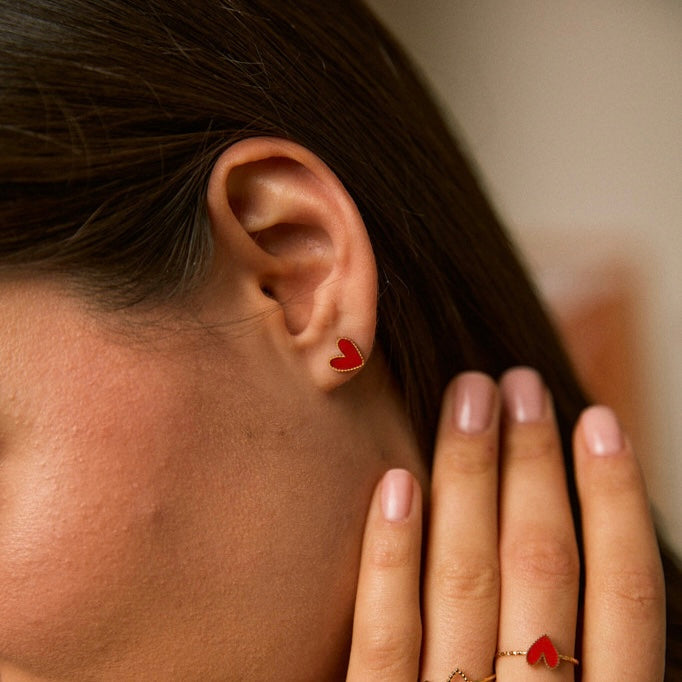 Boucles Amour - Rouges