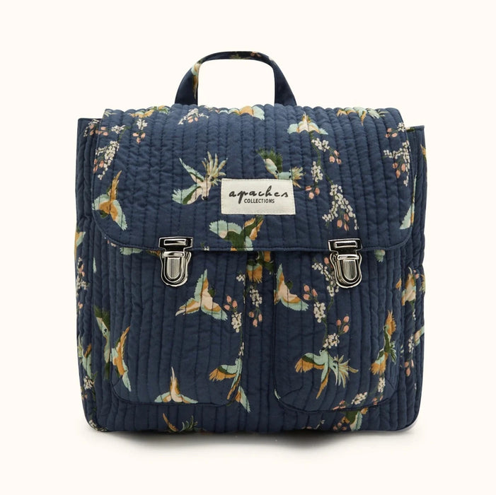 Petit sac à dos - Birds bleu